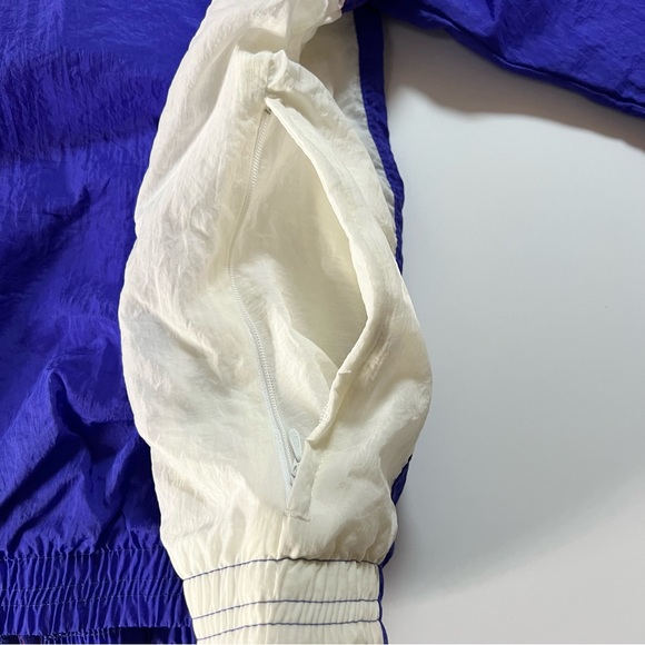 Vintage Nike Swoosh 80s 90s Full Zip Windbreaker Embroidered Logo L Unisex - Picture 9 of 16